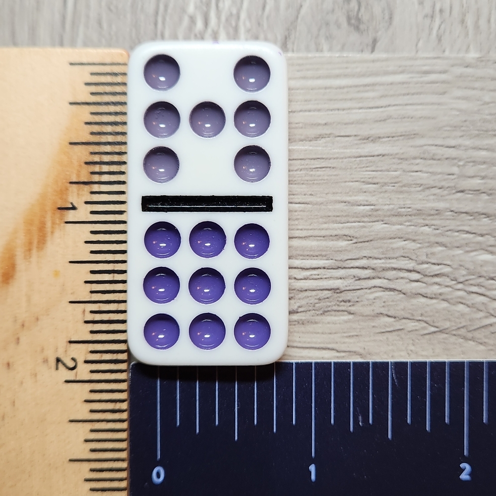 7:9 Replacement Dominoes Large Dot Shiny Color 2 X 1 X 1/4th